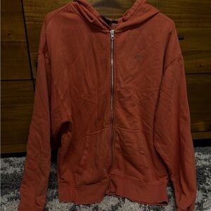 Vans Burnt Orange Zip-Up Hoodie
